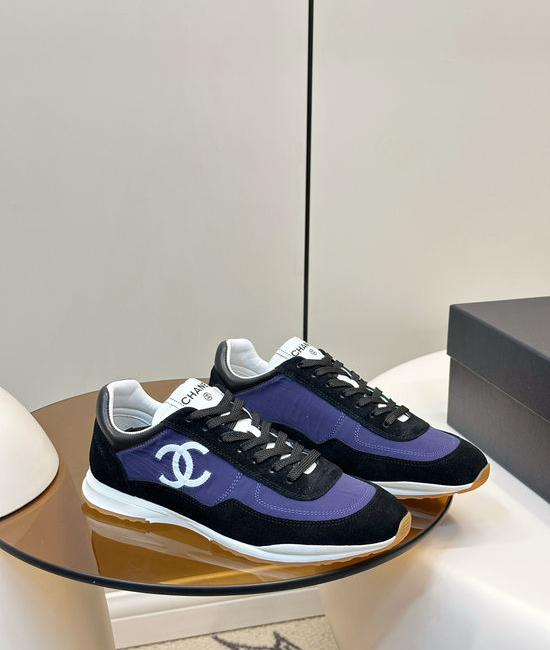 Chanel Breathable Fabric Suede Low Top Casual Sneakers
