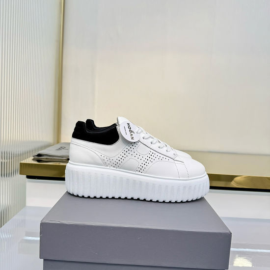 Hogan Premium Leather Lightweight Thick Sole Casual Sneakers