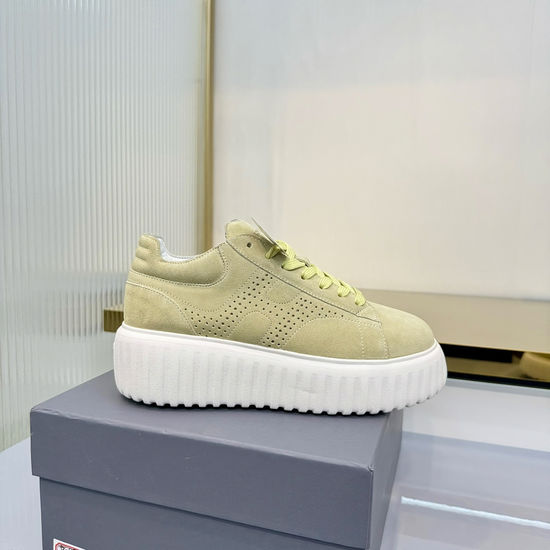 Hogan Premium Leather Thick Sole Comfortable Casual Sneakers