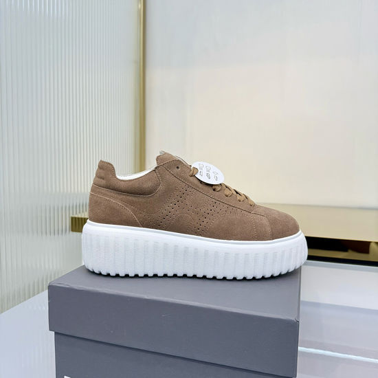 Hogan Premium Leather Thick Sole Comfortable Casual Sneakers
