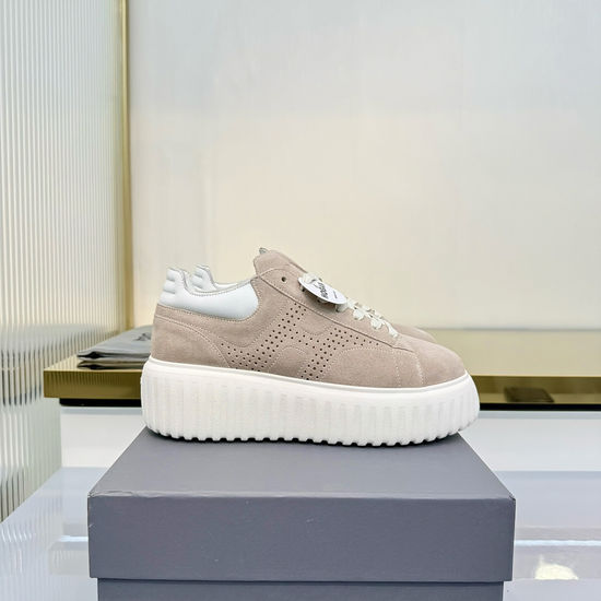 Hogan Premium Leather Thick Sole Comfortable Casual Sneakers
