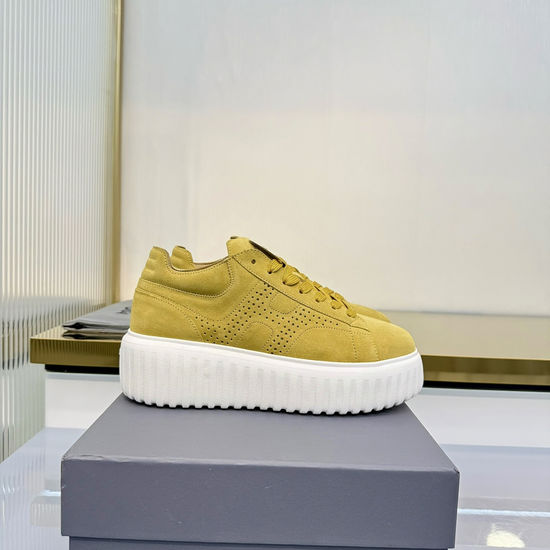 Hogan Premium Leather Thick Sole Comfortable Casual Sneakers