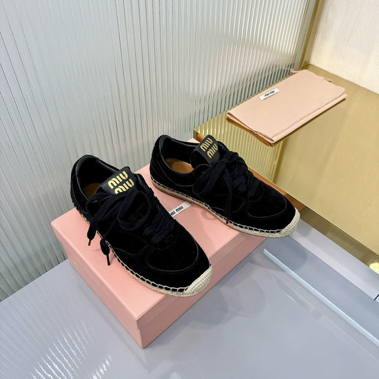 Miu Miu Vintage Style Sneakers With Durable Sole