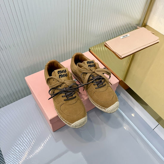Miu Miu Vintage Style Sneakers With Durable Sole