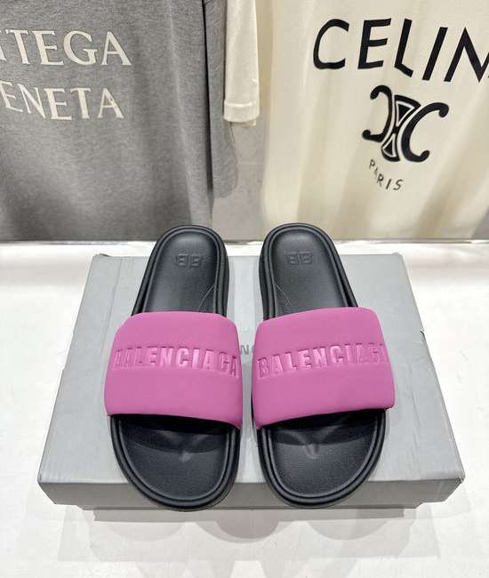 Balenciaga Waterproof Suede Non-Slip Casual Beach Slide Sandals