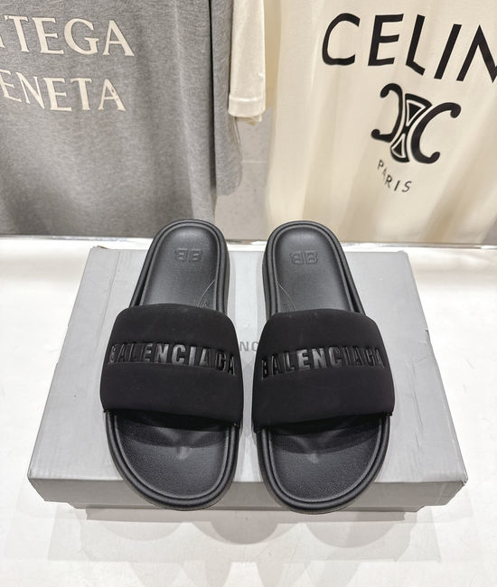 Balenciaga Waterproof Suede Non-Slip Casual Beach Slide Sandals