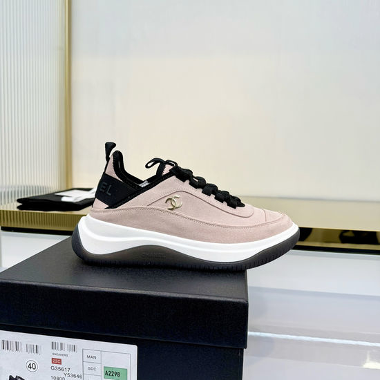Chanel Soft Sheepskin Two-tone Casual Daily Sneakers