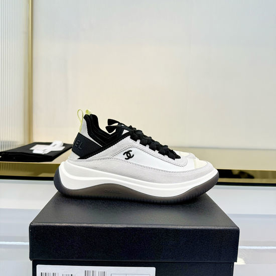 Chanel Soft Sheepskin Two-tone Casual Daily Sneakers