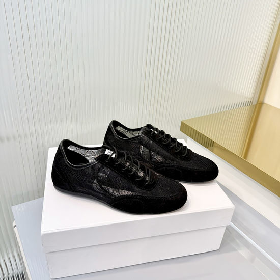 Jimmy Choo Lace Spliced Casual Sneakers Lightweight Non-slip Comfortable Daily Shoes