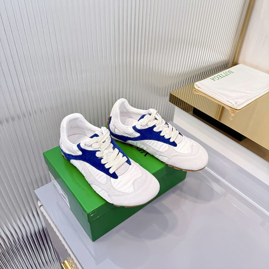 Bottega Veneta BV Color-blocked Suede Sneakers Non-slip Wear-resistant Lightweight Shoes