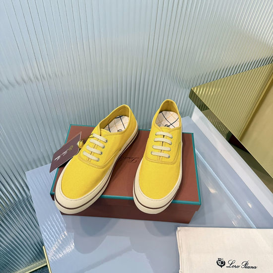 Loro Piana Classic Canvas Sneakers for Casual Wear
