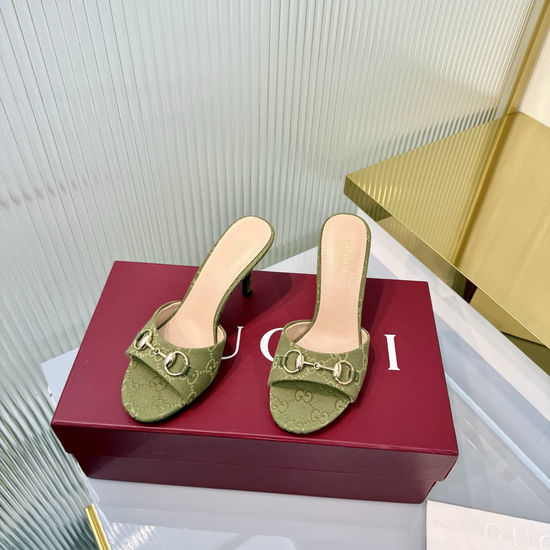 Gucci Horsebit Decor Leather High Heel Sandals Premium Quality