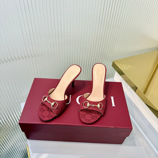 Gucci Horsebit Decor Leather High Heel Sandals Premium Quality