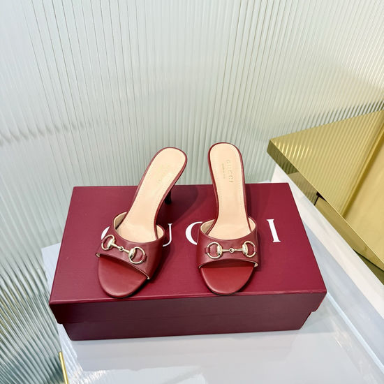 Gucci Horsebit Decor Leather High Heel Sandals Premium Quality