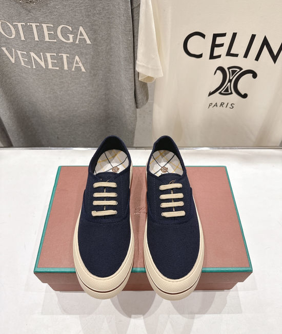 Loro Piana Soft Canvas Casual Sneakers Comfortable Lightweight Versatile Daily Wear