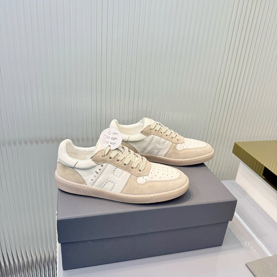 Hogan Premium Leather Casual Sneakers with Non-Slip Outsole