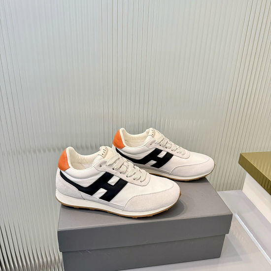 Hogan Comfortable Suede Leather Casual Sneakers with Elevated Sole