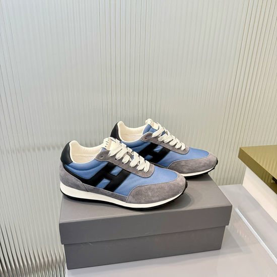 Hogan Comfortable Suede Leather Casual Sneakers with Elevated Sole
