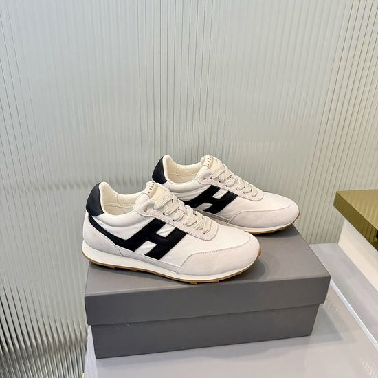 Hogan Comfortable Suede Leather Casual Sneakers with Elevated Sole