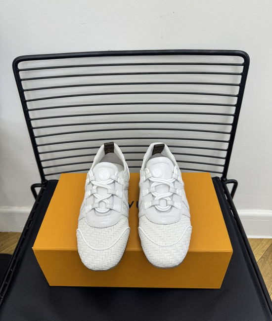 Louis Vuitton LV Suede Leather Ballet Flat Casual Sports Shoes