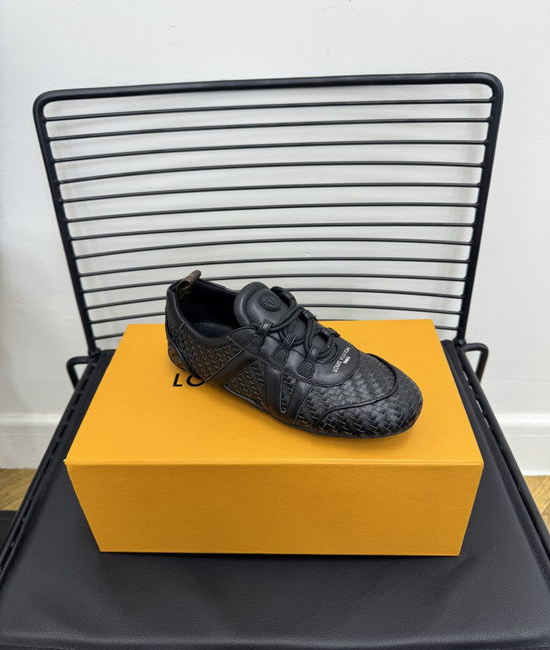 Louis Vuitton LV Suede Leather Ballet Flat Casual Sports Shoes