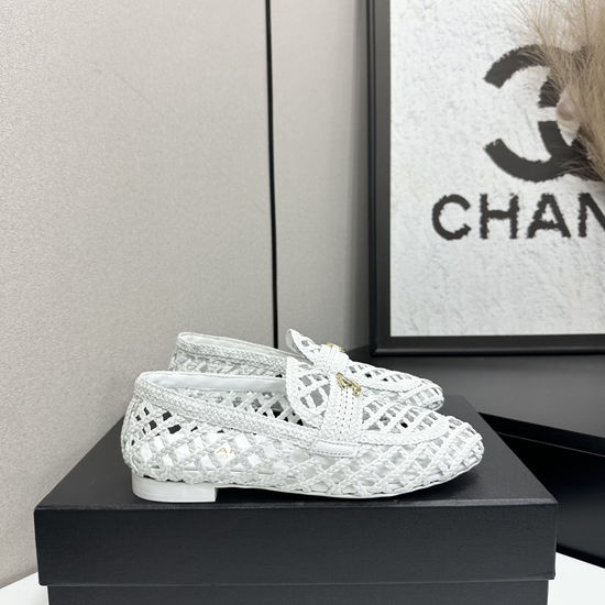Chanel Woven Upper Sandals with Premium Leather Lining