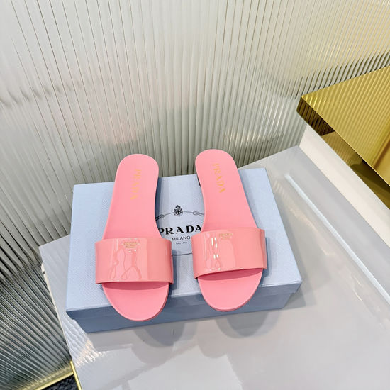 Prada Square Toe Casual Slide Sandals Comfortable and Stylish