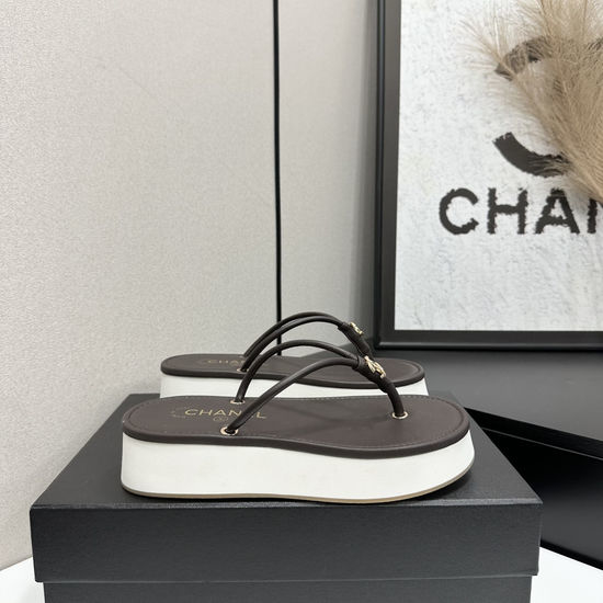 Chanel Satin Upper Soft Foam Sole Comfort Sandals