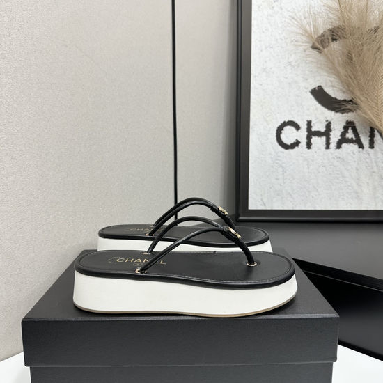 Chanel Satin Upper Soft Foam Sole Comfort Sandals