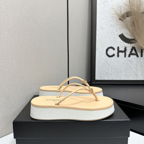 Chanel Satin Upper Soft Foam Sole Comfort Sandals