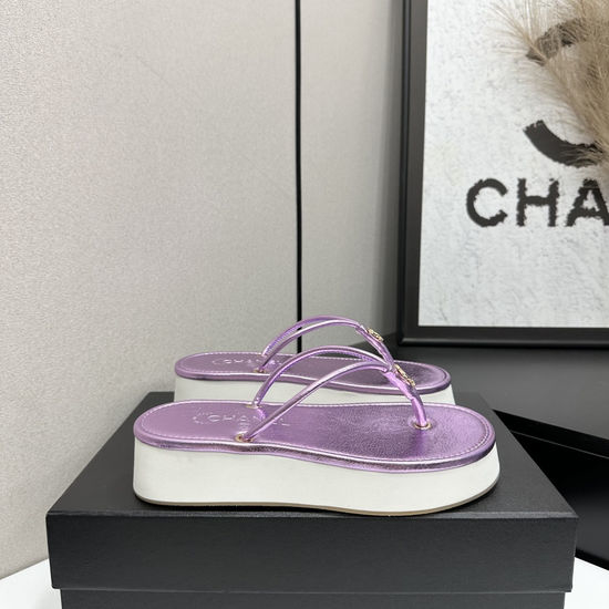 Chanel Satin Upper Soft Foam Sole Comfort Sandals