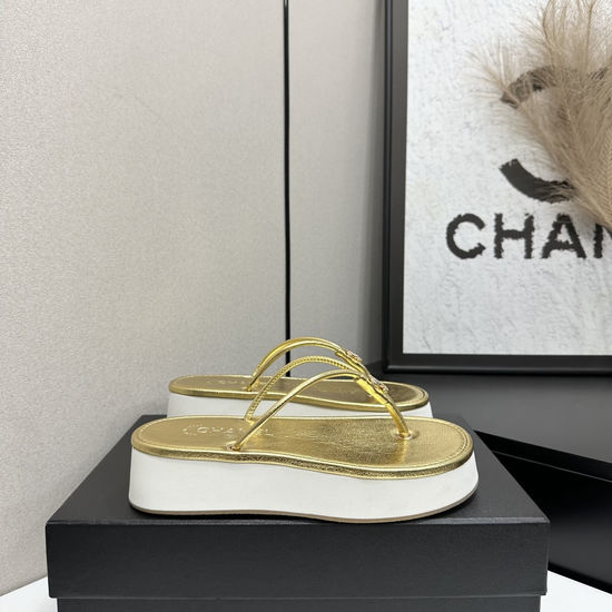 Chanel Satin Upper Soft Foam Sole Comfort Sandals