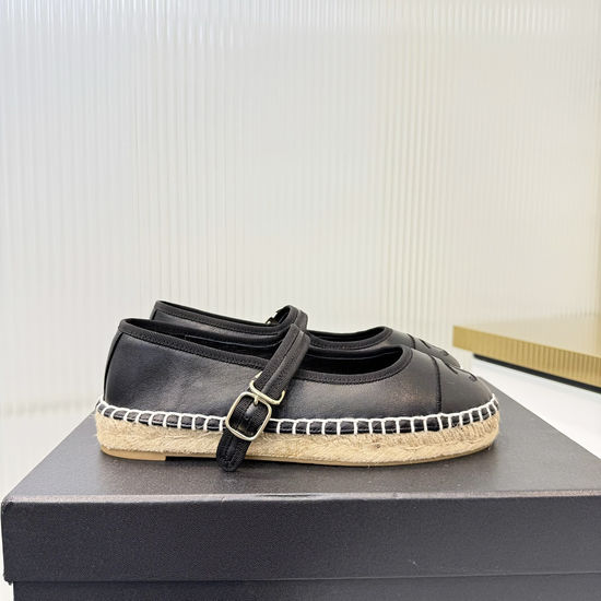 Chanel Buckled Espadrilles Soft Lining Comfortable Shoes