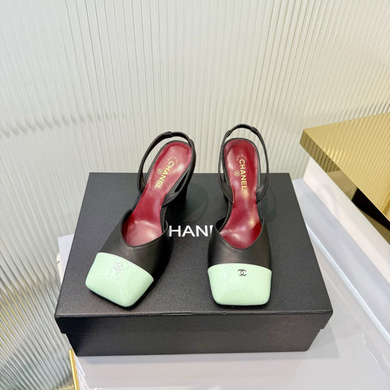 Chanel Classic High Heel Leather Ballet Dress Shoes