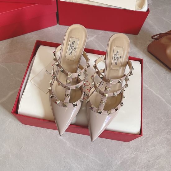 Valentino Fishbone Design Genuine Leather Sole Dress Shoes