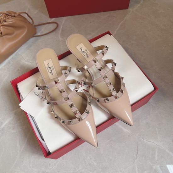 Valentino Fishbone Design Genuine Leather Sole Dress Shoes