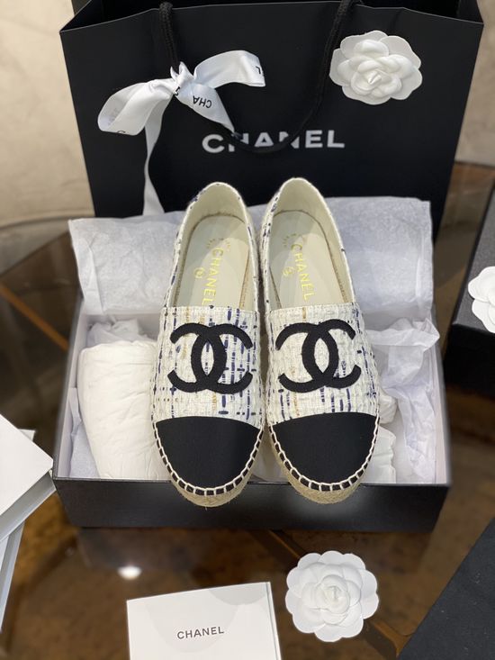 Chanel Classic Espadrilles with Premium Wool Upper Lined with Sheepskin