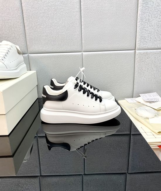 McQueen High Quality Leather Platform Casual Sneakers