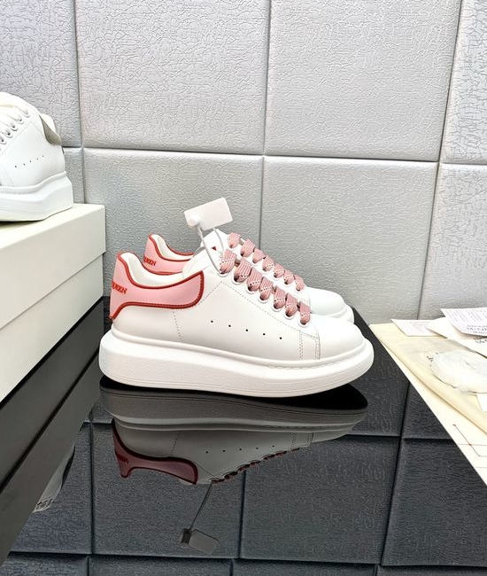 McQueen High Quality Leather Platform Casual Sneakers