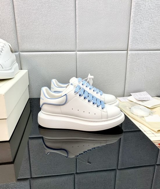 McQueen High Quality Leather Platform Casual Sneakers