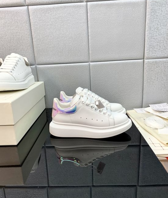 McQueen High Quality Leather Platform Casual Sneakers
