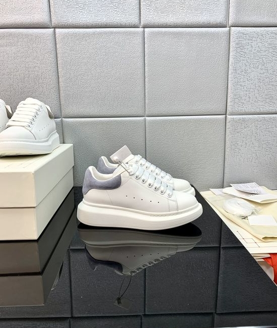 McQueen High Quality Leather Platform Casual Sneakers