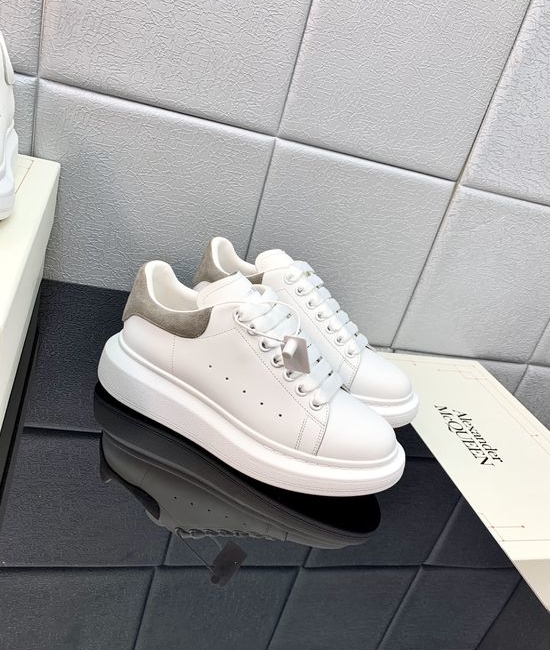 McQueen High Quality Leather Platform Casual Sneakers
