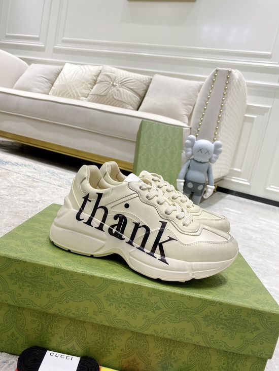 Gucci Premium Leather Casual Shoes Comfortable Versatile Fashion Footwear