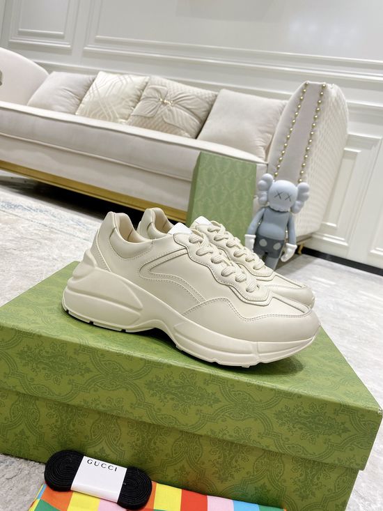 Gucci Premium Leather Casual Shoes Comfortable Versatile Fashion Footwear