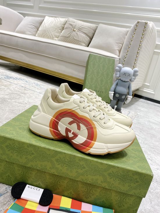 Gucci Premium Leather Casual Shoes Comfortable Versatile Fashion Footwear