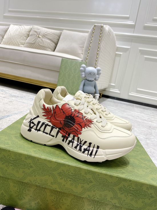 Gucci Premium Leather Casual Shoes Comfortable Versatile Fashion Footwear