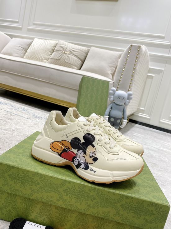 Gucci Premium Leather Casual Shoes Comfortable Versatile Fashion Footwear