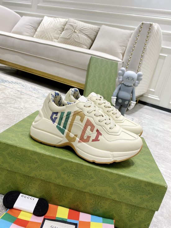 Gucci Premium Leather Casual Shoes Comfortable Versatile Fashion Footwear