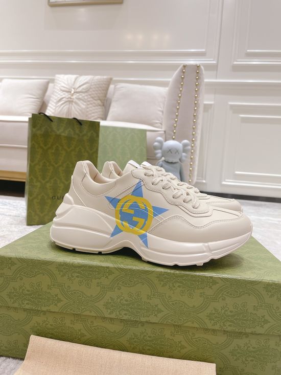 Gucci Premium Leather Casual Shoes Comfortable Versatile Fashion Footwear